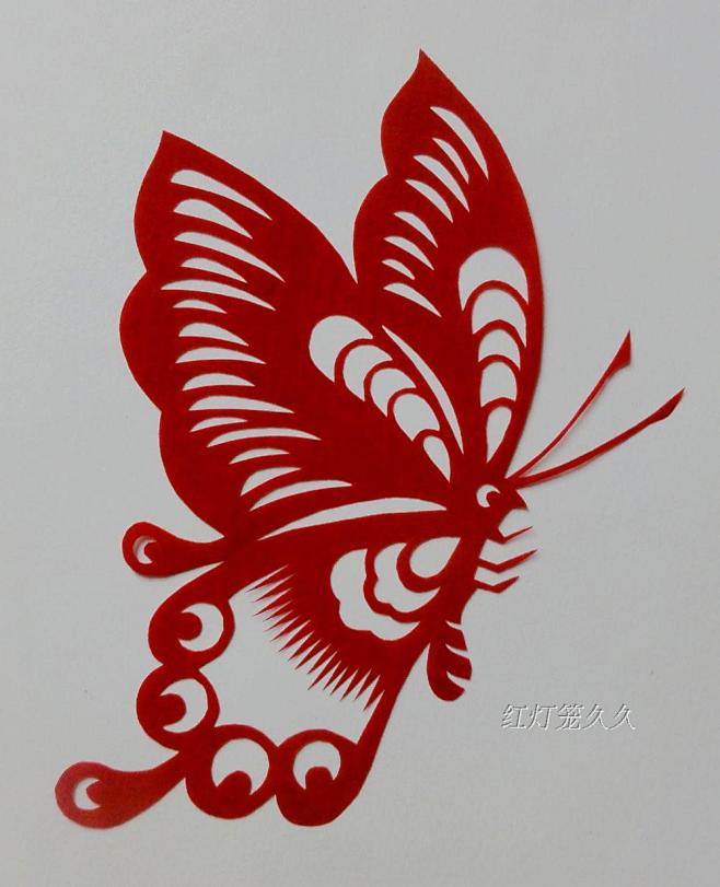 剪纸窗花蝴蝶1814纯手工剪纸窗花作品淘宝网