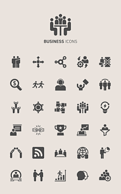 线性icon归纳-花瓣网|陪你做生活的设计师 | |组织架构|效率|图标设计