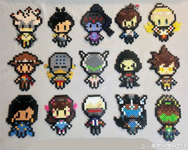 可是要花钱哈,小舞没有money#拼豆守望先锋# #拼豆像素画# #拼豆图纸