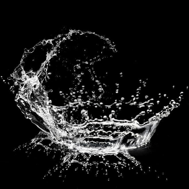 水花飞溅透明水