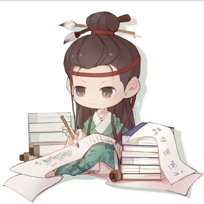 古风插画头像古风插画古风头像江南百景图q版篇还是喜欢萌萌哒唐伯虎