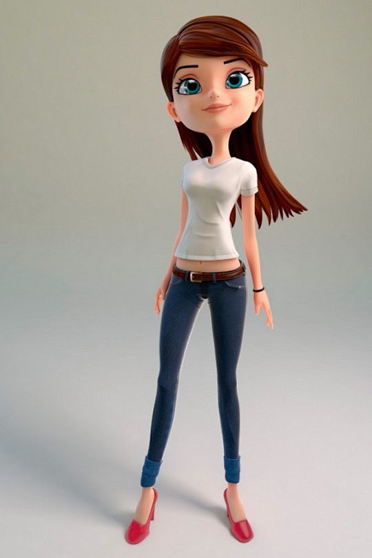 09:15:03可爱的3d卡通角色设计人物建模au·revoir同采自www