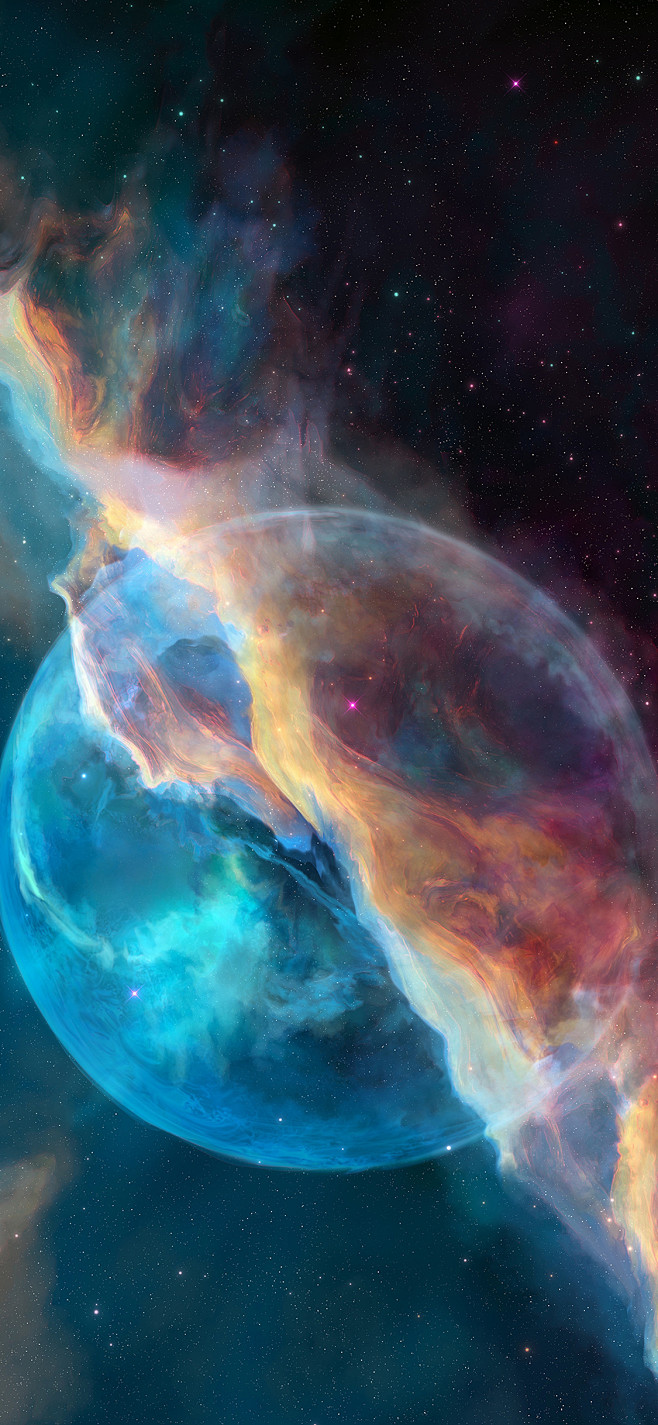 宇宙太空星云梦幻神秘苹果手机高清壁纸1125x2436爱思助手