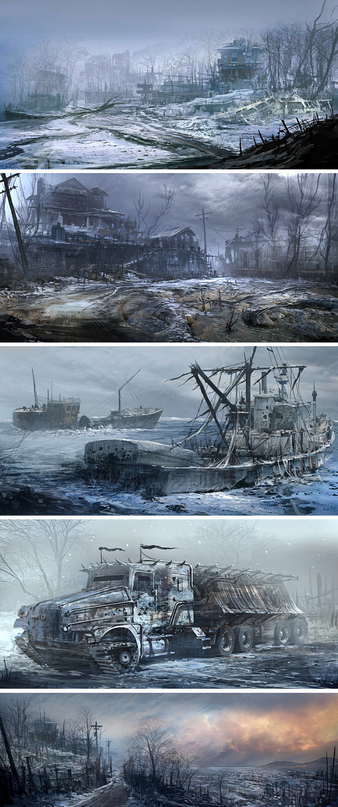 末日废土启示录风格图场景