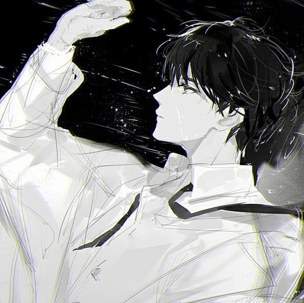 动漫男头即使再狼狈不堪也不会再回头看你一眼