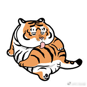 胖乎乎的表情不二马学画猫不二马画动物每日一画我不是胖虎