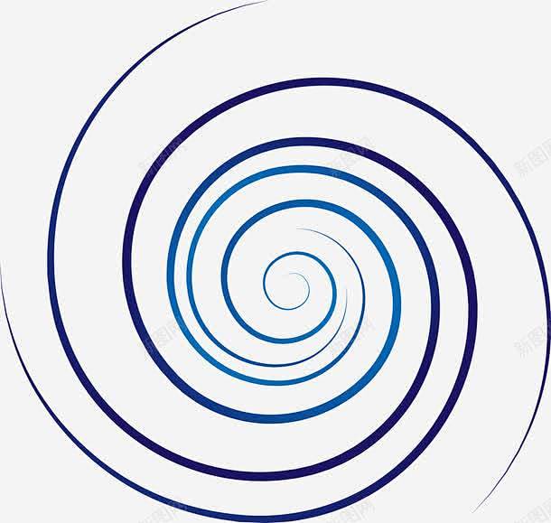 蓝色旋转线条图高清素材设计图片页面网页平面电商创意素材png素材