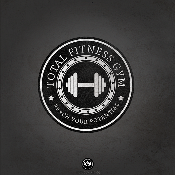 total fitness gym logo : this project is a gym logo that i