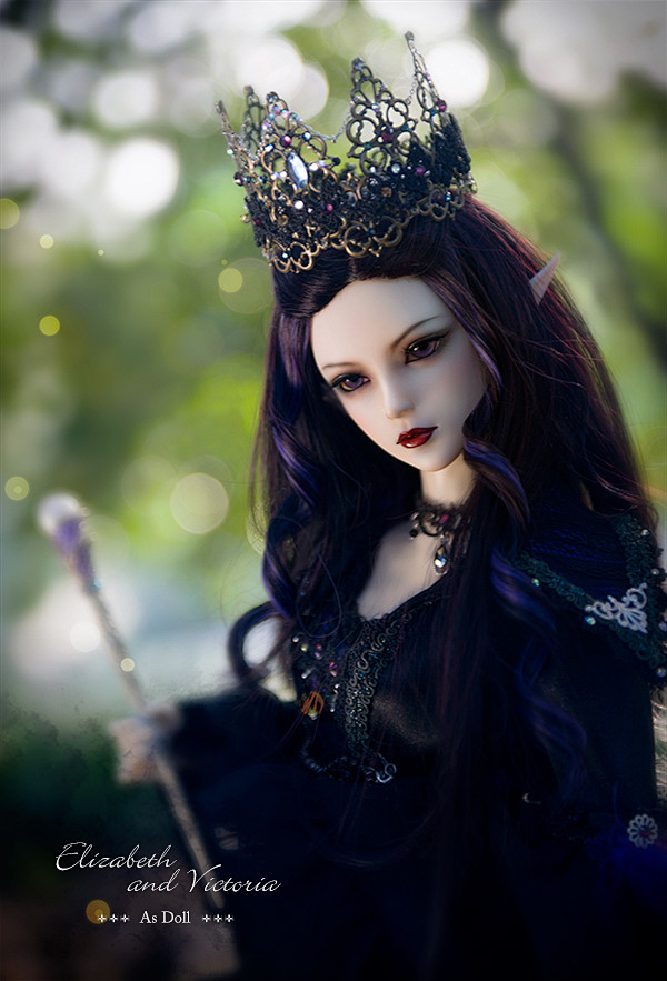 bjd娃娃as服装3分女哥特礼服套装黑精灵cl3140916淘宝网