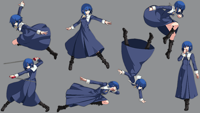 月姬格斗mbtl角色pose参考动画技术交流cgjoy