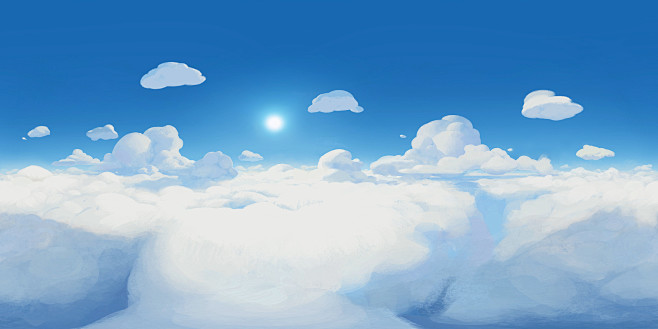 天空云朵场景二次元