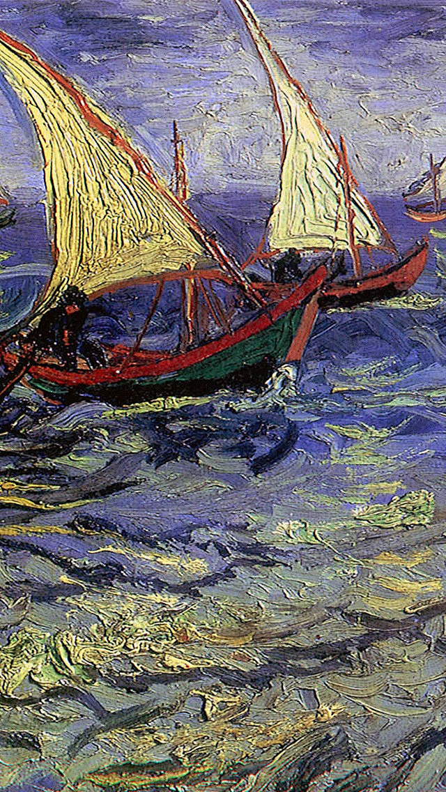 梵高眼中的船