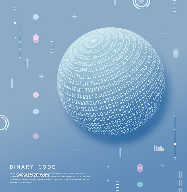 几何图形曲线代码科技效果海报