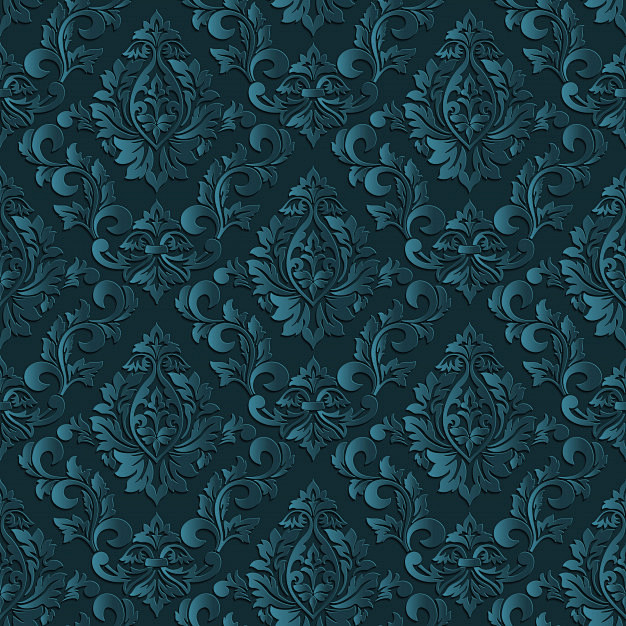 巴洛克风格复古绸缎布纹无缝平铺花纹底纹