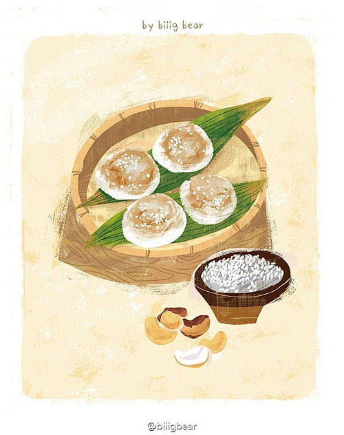 莲子mvp从宁馨郁金香转采于2017-05-18 12:06:35糯米糍粑手绘-美食