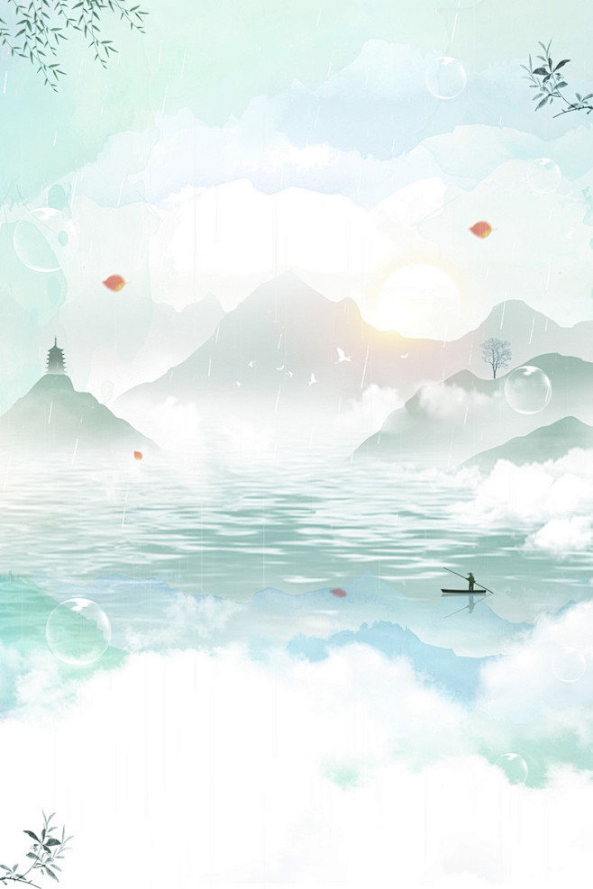 春季清浅的背景图