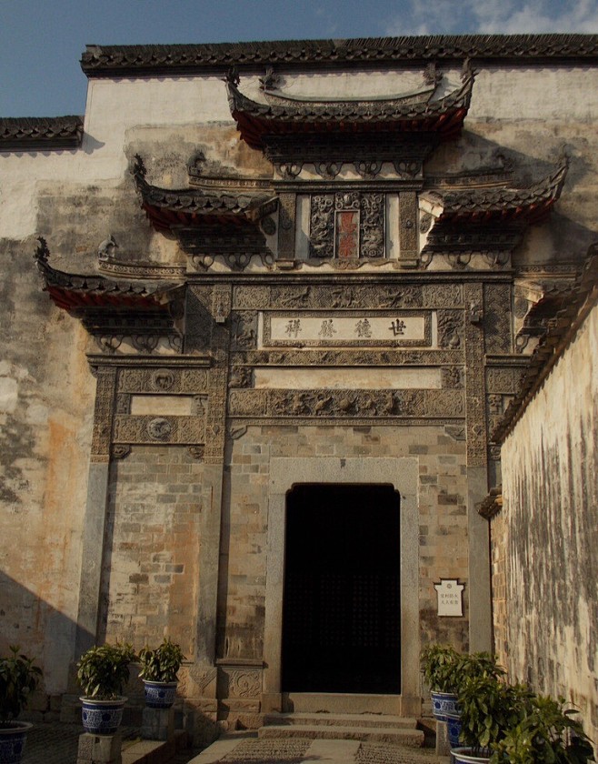 徽派建筑门罩