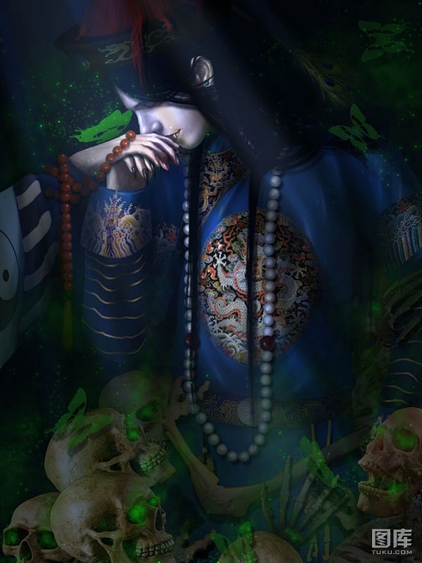 诡异的清朝僵尸美男插画说好的相爱相杀呢2