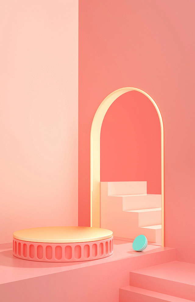 c4d建模背景素材 桌面 台面长图背景图 主图背景素材 采集者@两秒视觉