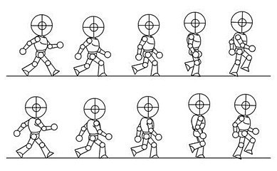 人物行走动画非常标准