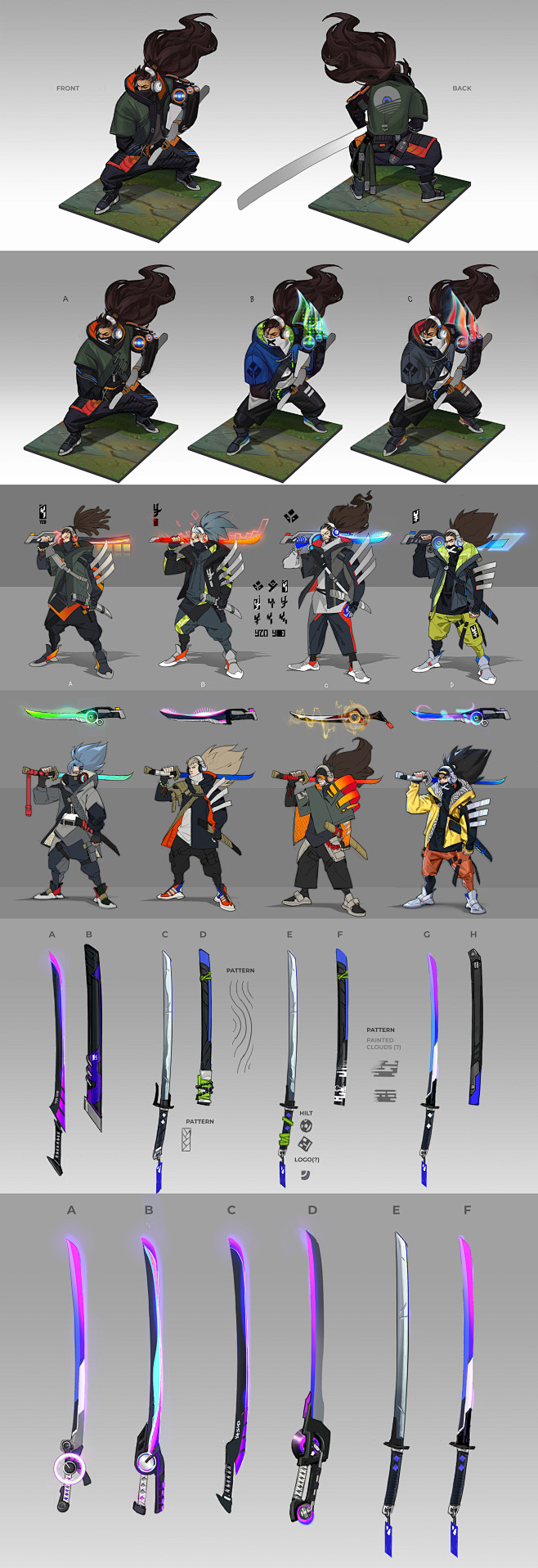 疾风剑豪亚索真实伤害角色设计拳头riot原画设计师南希画作nancykim