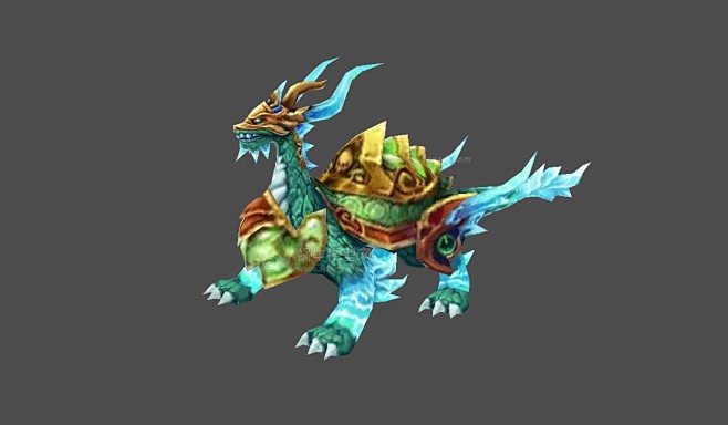 玄武坐骑神龟坐骑乌龟坐骑3d模型坐骑模型蜗牛模型网www3dsnailcom