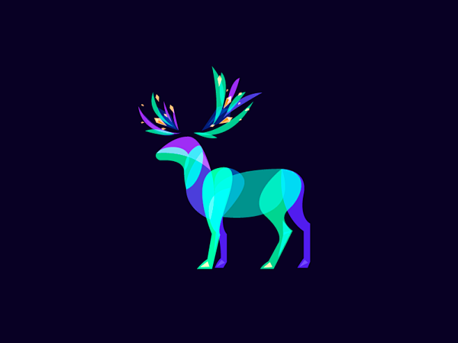 炫彩icon渐变icon透叠构成icon光效icon153magicreindeer