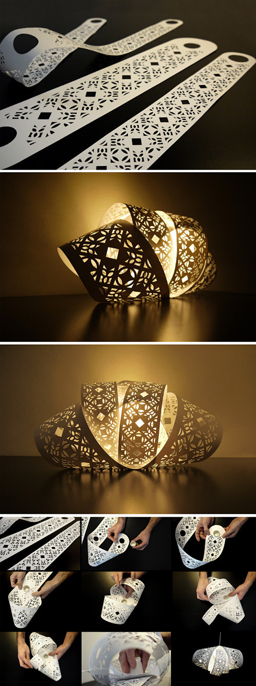 纸质的灯具patella