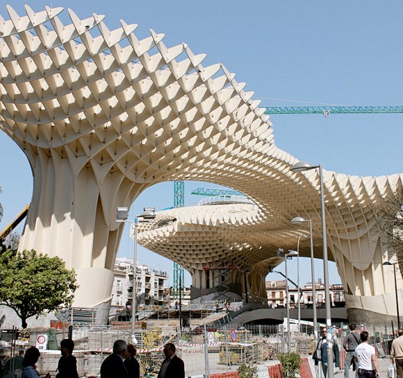 伞状建筑都市阳伞