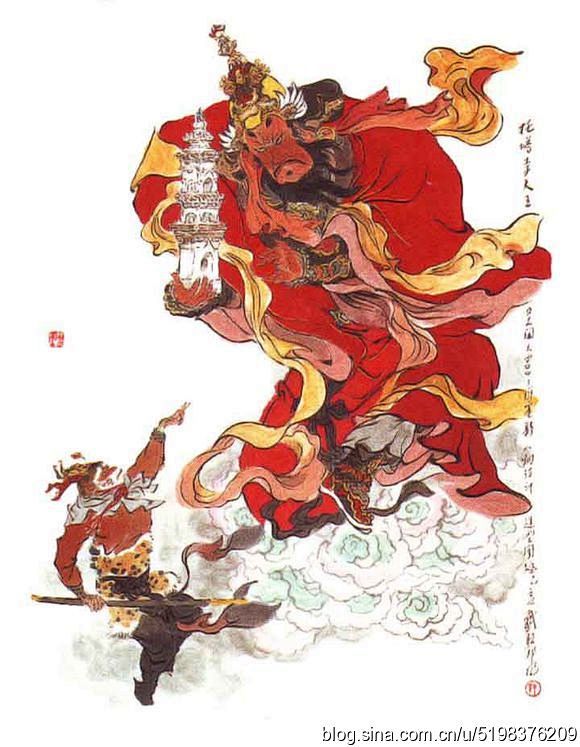 戴敦邦彩绘西游记人物部分