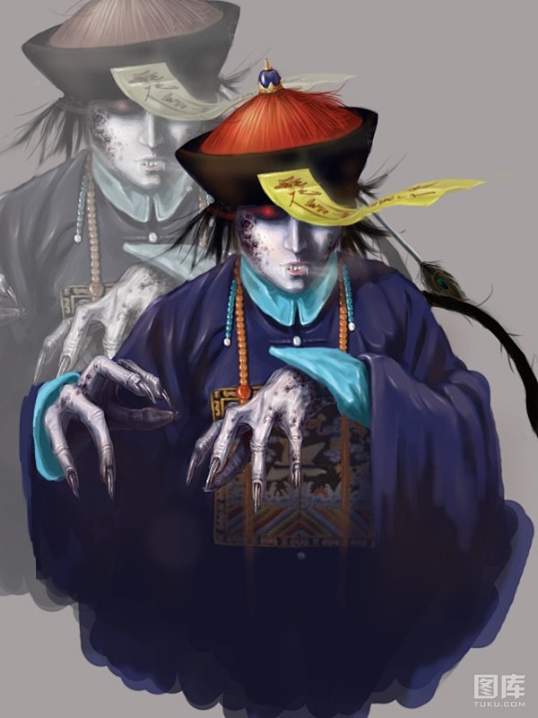 诡异的清朝僵尸美男插画说好的相爱相杀呢1