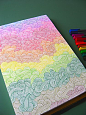 rainbow doodles....I am soooo drawing this!