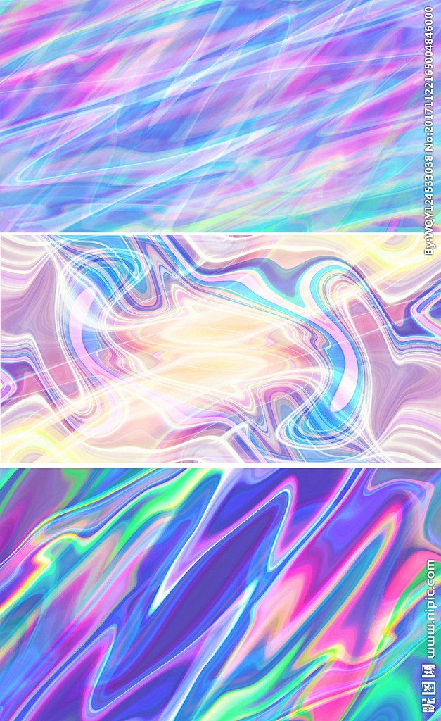 五彩炫光科技海报素材烟雾梦幻