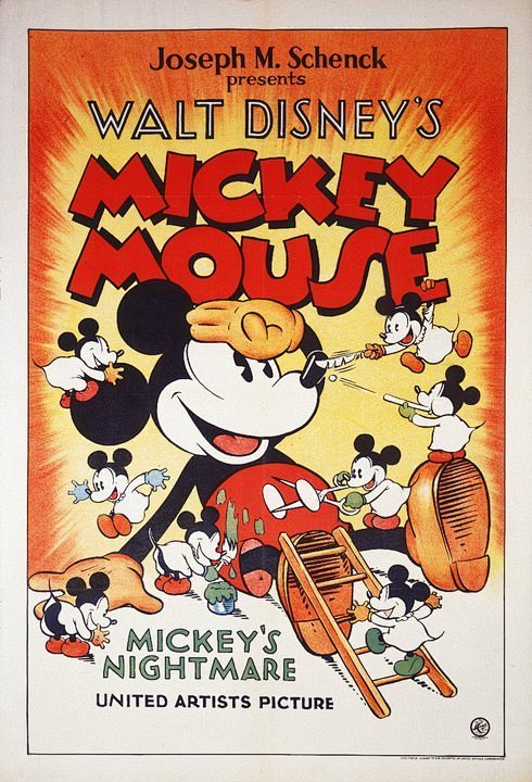 旧物志早期的米老鼠动画海报