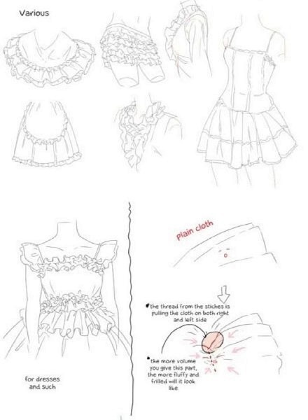 动漫人物衣服有褶皱画法及思路,值得借鉴学习,转需~手绘风尘掩不住同