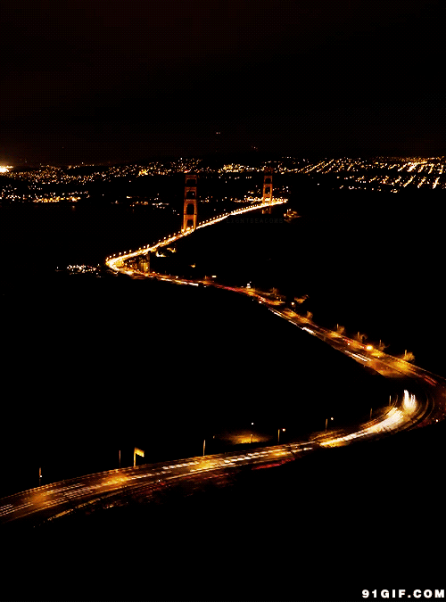 城市公路夜景图片