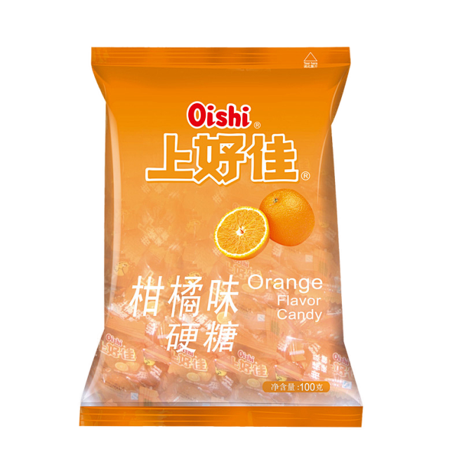 上好佳柑橘味硬糖100克