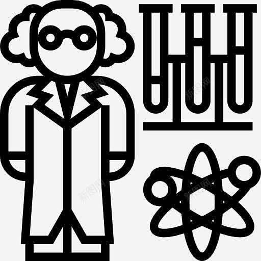 科学家图标创意素材