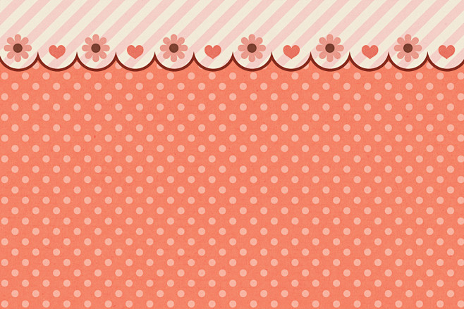 卡通可爱波点几何蕾丝花边萌系sai绘画背景高清jpg图片265