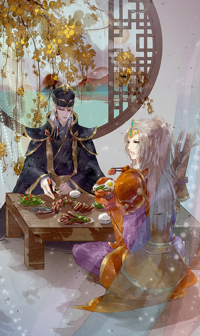 古风插画壁纸by墦索norma自由插画师毕业于中国美术学院七年商业插画