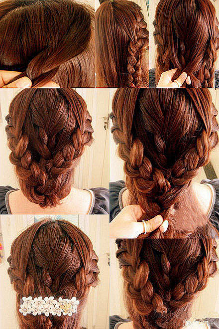 发型今天给大家推荐一款心形甜美编发的教程