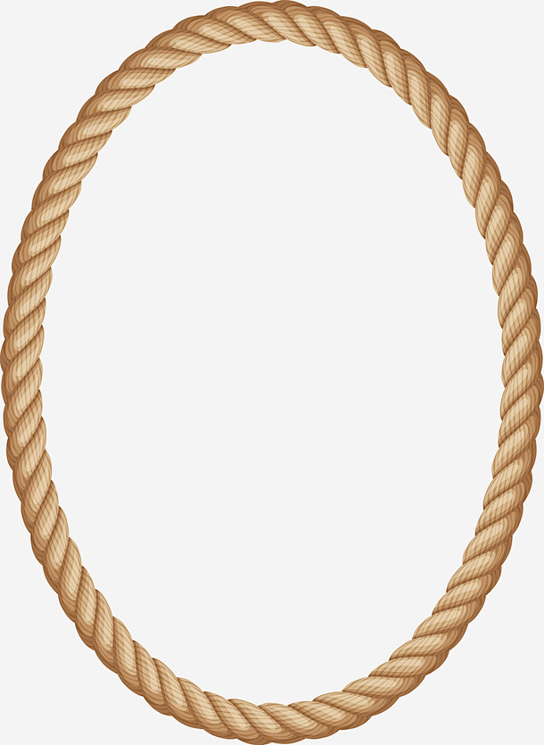麻绳 装饰图案 圆圈标志 编织绳 粗绳标志 png免抠图片 设计素材 88