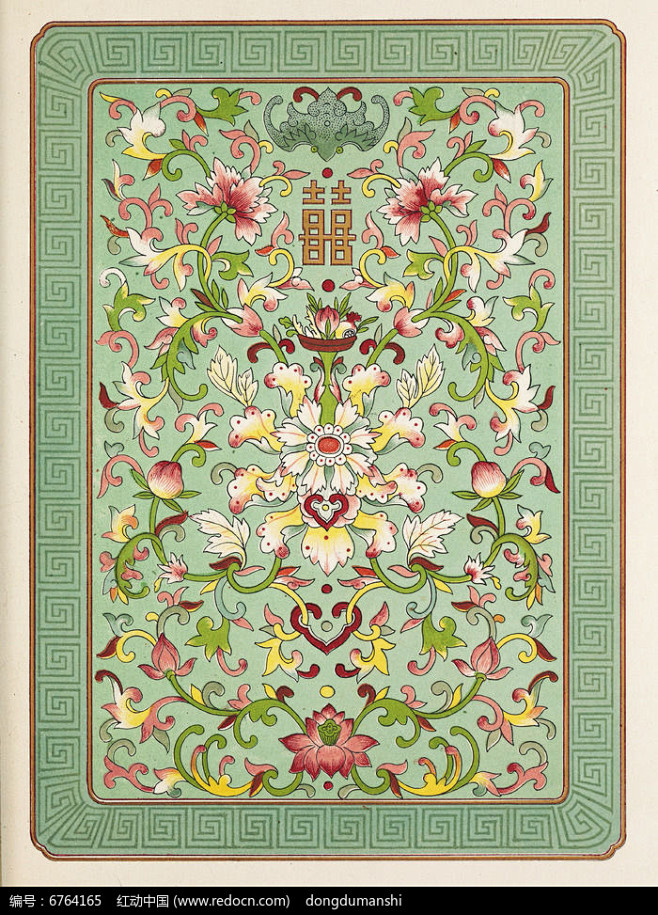 中国传统纹样花卉图案图片