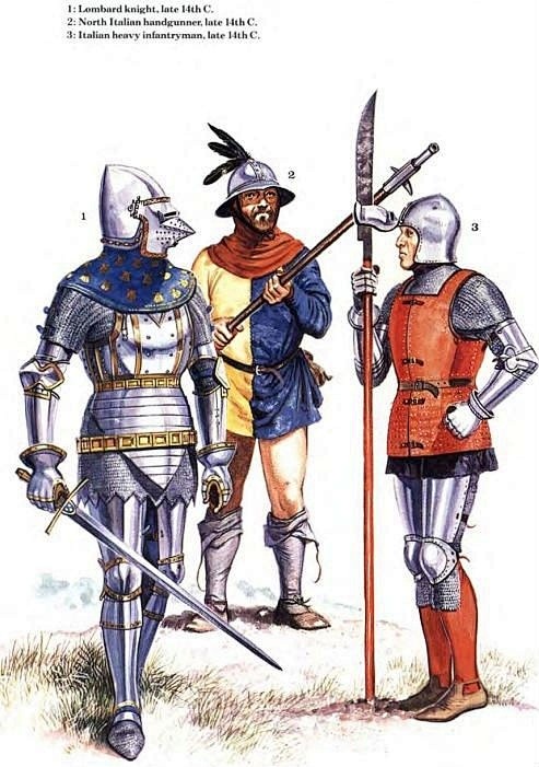 14世纪晚期的意大利士兵
