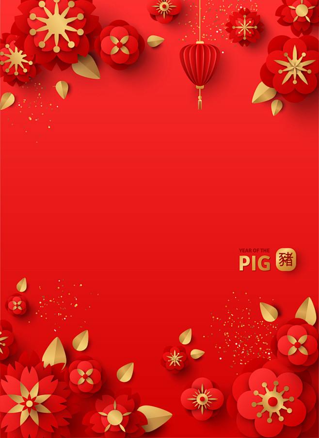 素材花朵设计素材过大年过年啦高清背景矢量图背景设计图片免费下载