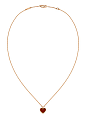 Sweet Alhambra项链 - 粉红金配红玉髓，1片心形图案、梵克雅宝、钟表、珠宝、首饰