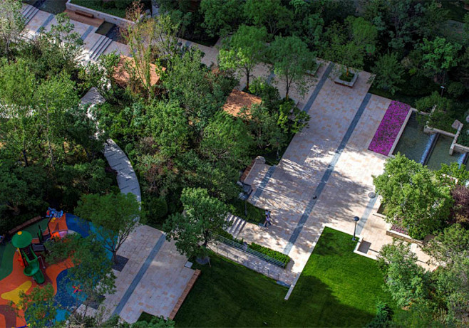 简约精致artdeco新自然主义北京龙湖时代天街住宅景观