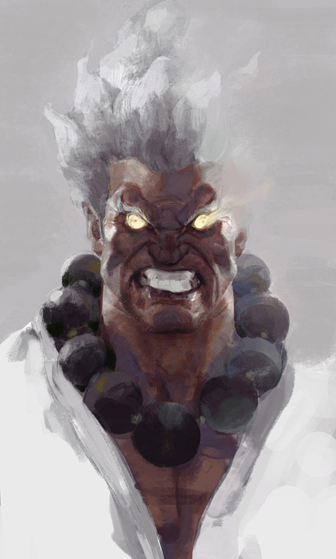 又撸了张豪鬼最近通过我对人类学的研究发现豪鬼应该是印度的达罗毗荼