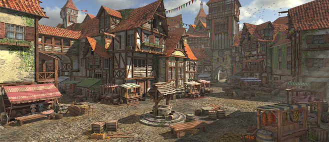 rpgtownmarketelliottbutlerwitcherskyriminspiredrpgtown