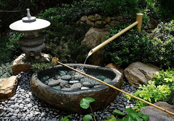 日式田园风光景观竹流水惊鹿日式水景竹子流水摆设落地流水摆件淘宝网